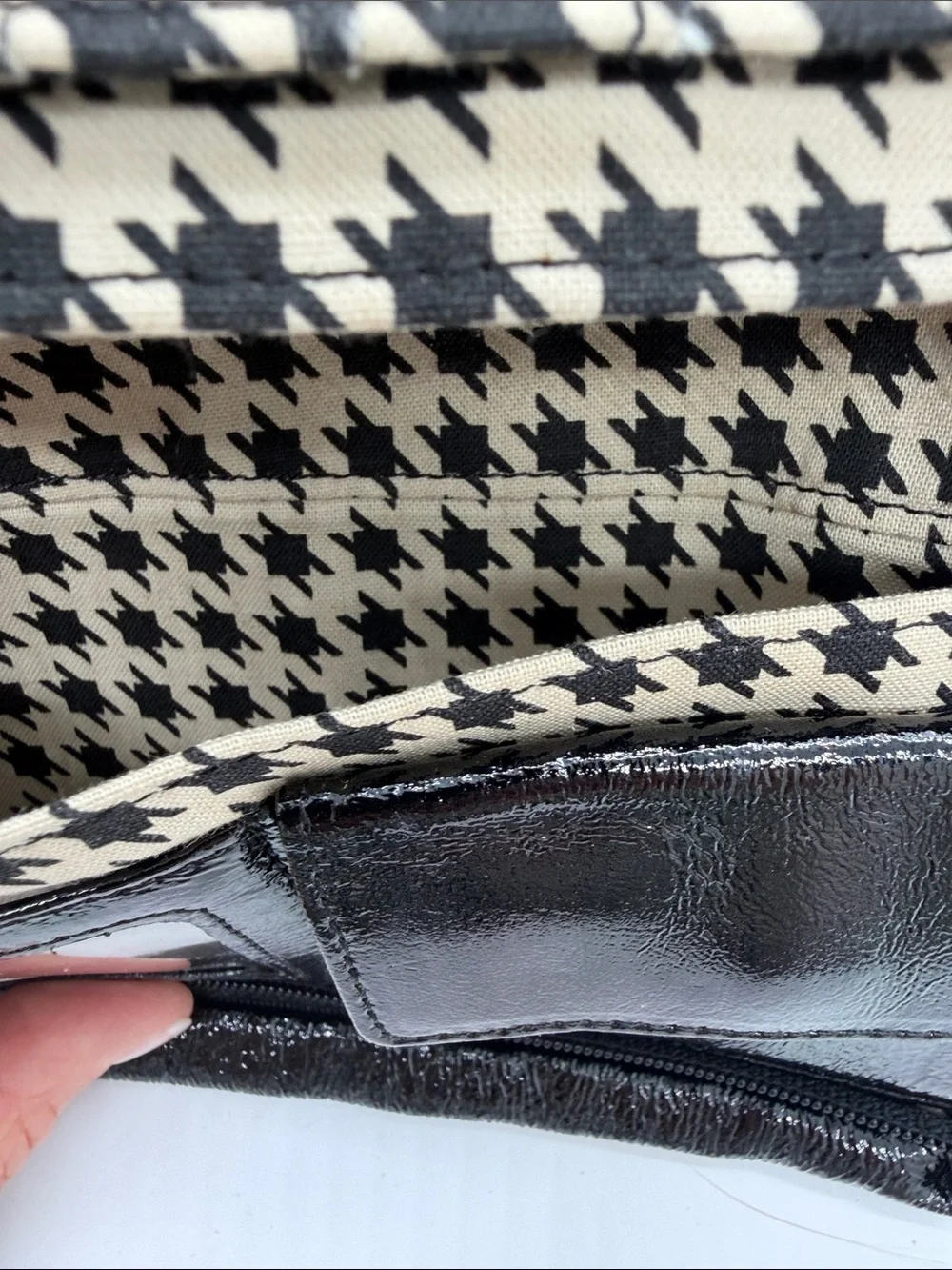 HOBO Black Leather‎ Clutch with Gold Hardware NWOT